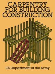 Carpentry for building construction