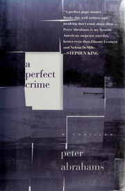 Cover of: A perfect crime