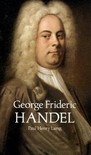 Cover of: George Frideric Handel