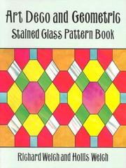 Art deco and geometric stained glass pattern book by Richard Welch