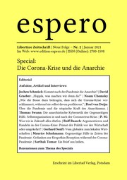 Cover of: espero 2: Libertäre Zeitschrift, Neue Folge: Special: Die Corona-Krise und die Anarchie