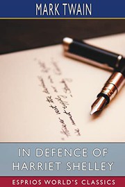 Cover of: In Defence of Harriet Shelley