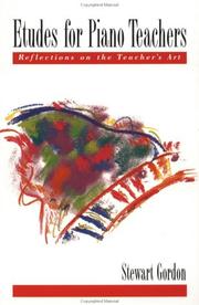 Cover of: Etudes for Piano Teachers: Reflections on the Teacher's Art