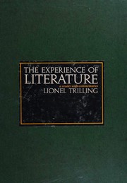 Cover of: The experience of literature by L. trilling