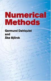 Cover of: Numerical methods by Germund Dahlquist