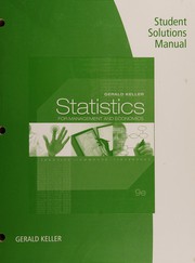 Cover of: Student solutions manual for Statistics for management and economics, ninth edition