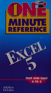 Cover of: One Min Ref: Excel 5 (Intnl)