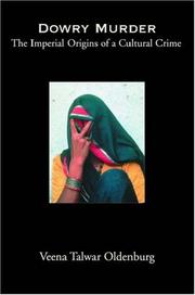 Dowry Murder by Veena Talwar Oldenburg