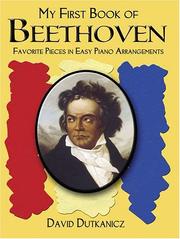 Cover of: My First Book of Beethoven: Favorite Pieces in Easy Piano Arrangements (Dover Classical Music for Keyboard)
