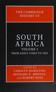 Cover of: The Cambridge history of South Africa