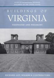 Cover of: Buildings of Virginia: Tidewater and Piedmont (Buildings of the United States)