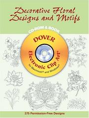 Cover of: Decorative Floral Designs and Motifs CD-ROM and Book