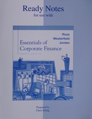 Essentials of corporate finance by Stephen A Ross, Bradford Dunson Jordan