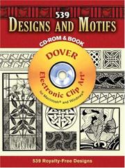 Cover of: 539 Designs and Motifs CD-ROM and Book