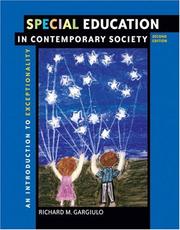 Cover of: Special Education in Contemporary Society by Richard M. Gargiulo