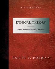 Cover of: Ethical Theory: Classical and Contemporary Readings