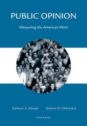 Cover of: Public Opinion: Measuring the American Mind