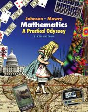 Cover of: Mathematics: A Practical Odyssey (with ThomsonNOW, Personal Tutor with SMARTHINKING, and Student Book Companion Site Printed Access Card)
