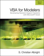 VBA for modelers by S. Christian Albright
