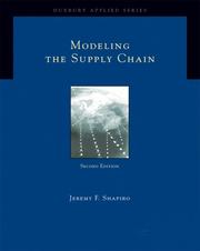 Cover of: Modeling the Supply Chain (Duxbury Applied)