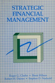 Cover of: Strategic financial management