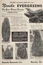 Cover of: Neosho evergreens for year 'round beauty: fall 1947 and spring 1948 price list