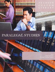 Cover of: Paralegal studies by Hillary J. Michaud