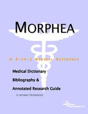 Cover of: Morphea - A Medical Dictionary, Bibliography, and Annotated Research Guide to Internet References