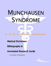 Cover of: Munchausen Syndrome - A Medical Dictionary, Bibliography, and Annotated Research Guide to Internet References
