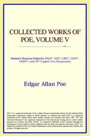 Cover of: Collected Works of Poe, Volume V by ICON Reference