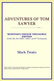 Cover of: Adventures of Tom Sawyer (Webster's French Thesaurus Edition) by ICON Reference