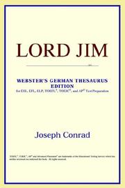 Cover of: Lord Jim (Webster's German Thesaurus Edition) by ICON Reference