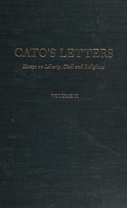 Cover of: Cato's letters by John Trenchard