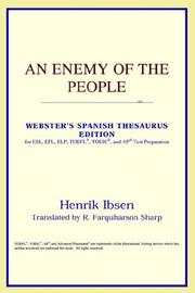 Cover of: An Enemy of the People (Webster's Spanish Thesaurus Edition)