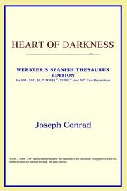 Cover of: Heart of Darkness (Webster's Spanish Thesaurus Edition) by ICON Reference