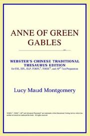 Cover of: Anne of Green Gables by ICON Reference