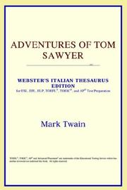 Cover of: Adventures of Tom Sawyer (Webster's Italian Thesaurus Edition) by ICON Reference