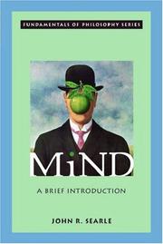 Cover of: Mind: A Brief Introduction (Fundamentals of Philosophy)