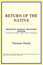 Cover of: Return of the Native (Webster's Korean Thesaurus Edition) by ICON Reference