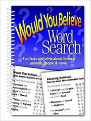 Cover of: Would You Believe Word Search