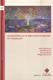 Cover of: Les Mysteres Au IIE Siecle De Notre Ere: Un Tournant