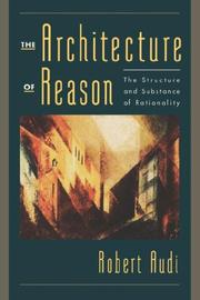 Cover of: The Architecture of Reason: The Structure and Substance of Rationality