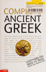 Cover of: Complete ancient Greek