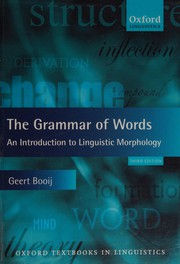 Cover of: Grammar of Words: An Introduction to Linguistic Morphology