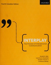 Cover of: Interplay: The Process of Interpersonal Communication