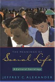 The meanings of social life : a cultural sociology