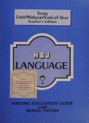 Cover of: Tests - Harcourt Brace Language