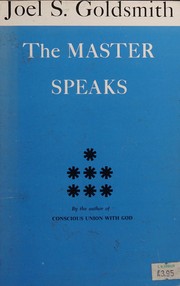 Cover of: The Master Speaks