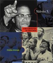 Cover of: Malcolm X (Cornerstones of Freedom. Second Series) by 