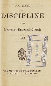 Cover of: Doctrines and discipline of the Methodist Episcopal Church